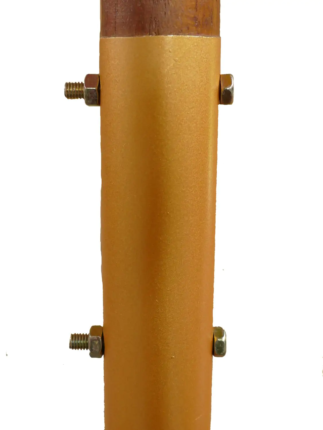  Product image 3 of the product “Bali umbrella , blue 2 with wooden coins and gold leaves hanging around the edge. Approx. 230cm dia. and 250cm height ”